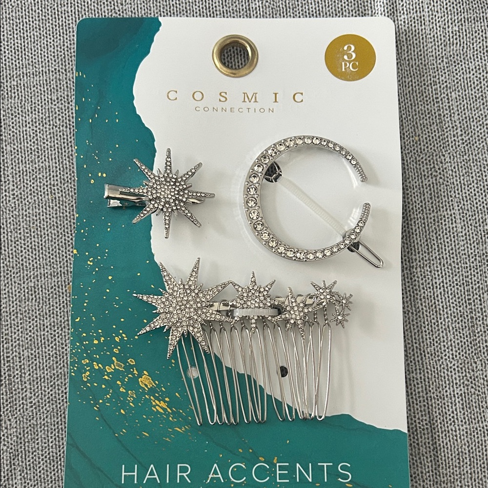 Cosmic Connection Silver Hair Accents Set